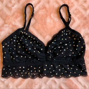 PINK Black Bralette💕